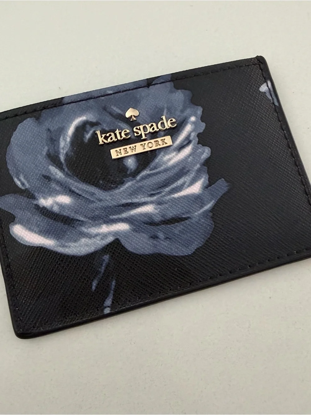 Kate Spade New York Cameron Street Adalyn Night Rose Floral Slim Card Holder